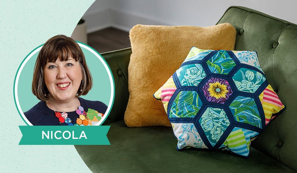 Make a Daisy & Grace Quilt-As-You-Go Throw Pillow w/ Nicola Walton of Daisy & Grace (Video Tutorial)