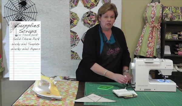 How to Make a Spiderweb Quilt - a tutorial with Jenny Doan.