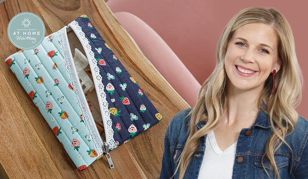 Make a "Two-Tone Zipper Pouch" with Minki Kim and Misty Doan on At Home With Misty (Video Tutorial)