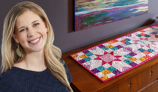 Shimmering Stars Table Runner