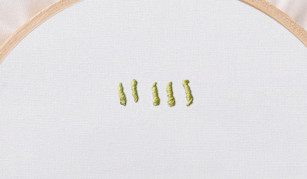 Embroidery 101: How to Embroider a Bullion Stitch