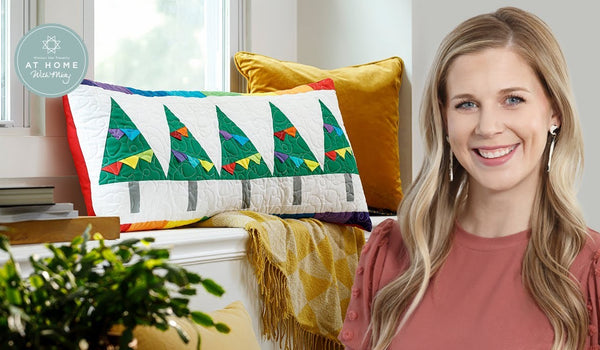 Make a "Christmas Celebration Bench Pillow" with Misty Doan on At Home With Misty