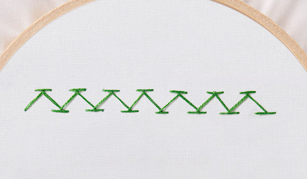 Embroidery 101: How to Embroider A Chevron Stitch