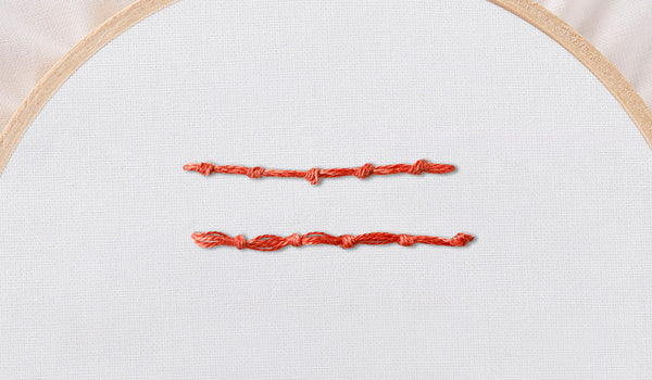 Embroidery 101: How to Embroider a Coral Stitch