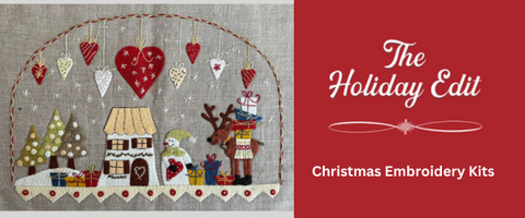 Shop our festive selection of Christmas embroidery kits here.