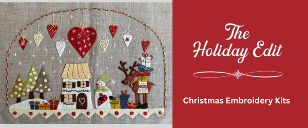 Shop our festive selection of Christmas embroidery kits here.