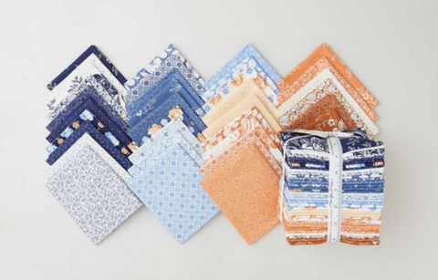 Shop precuts and yardage in the Denim and Daisies Fabric Collection while supplies last.