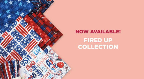 shop the fired up collection of patriotic fabrics here.