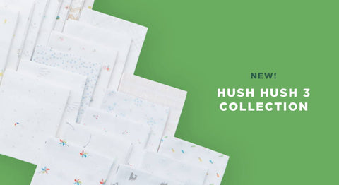 shop the hush hush 3 fabric collection in precuts and yardage here.