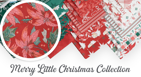 Shop precuts, yardage and panels from the Merry Little Christmas fabric collection while supplies last.