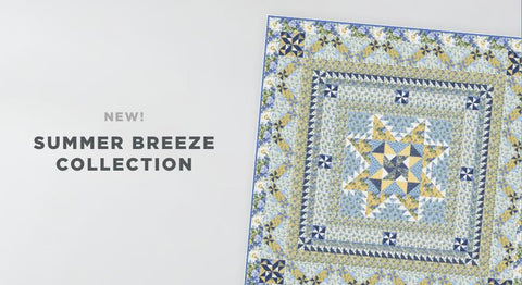 Shop the 2023 Summer Breeze fabric collection from Moda Fabrics right here.