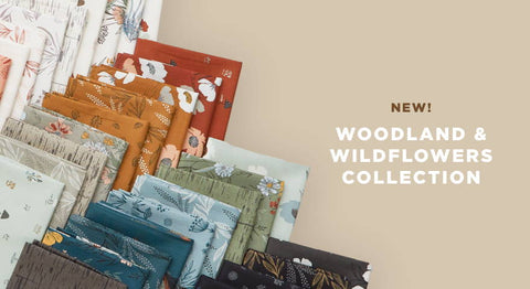 Browse the Woodland & Wildflowers Fabric Collection while supplies last.