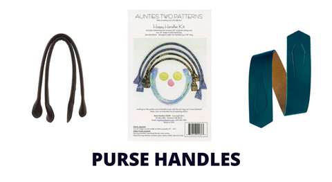 a selection of bag handles & purse handles