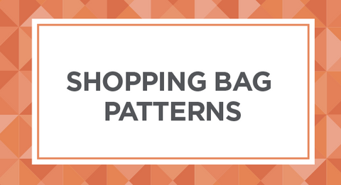 Shopping bag patterns to sew available here.