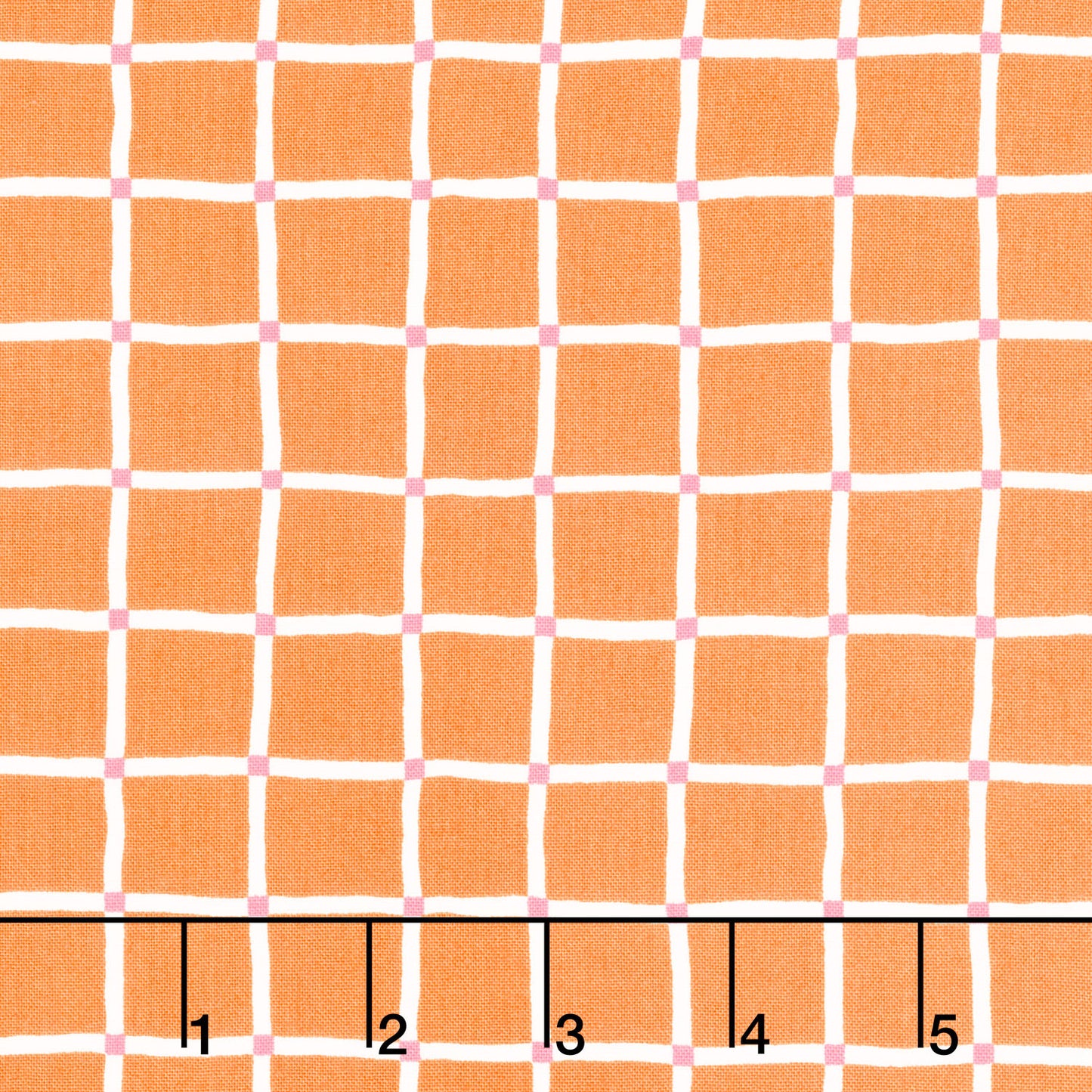 100 Aker Woods - Picnic Plaid Orange Yardage Primary Image