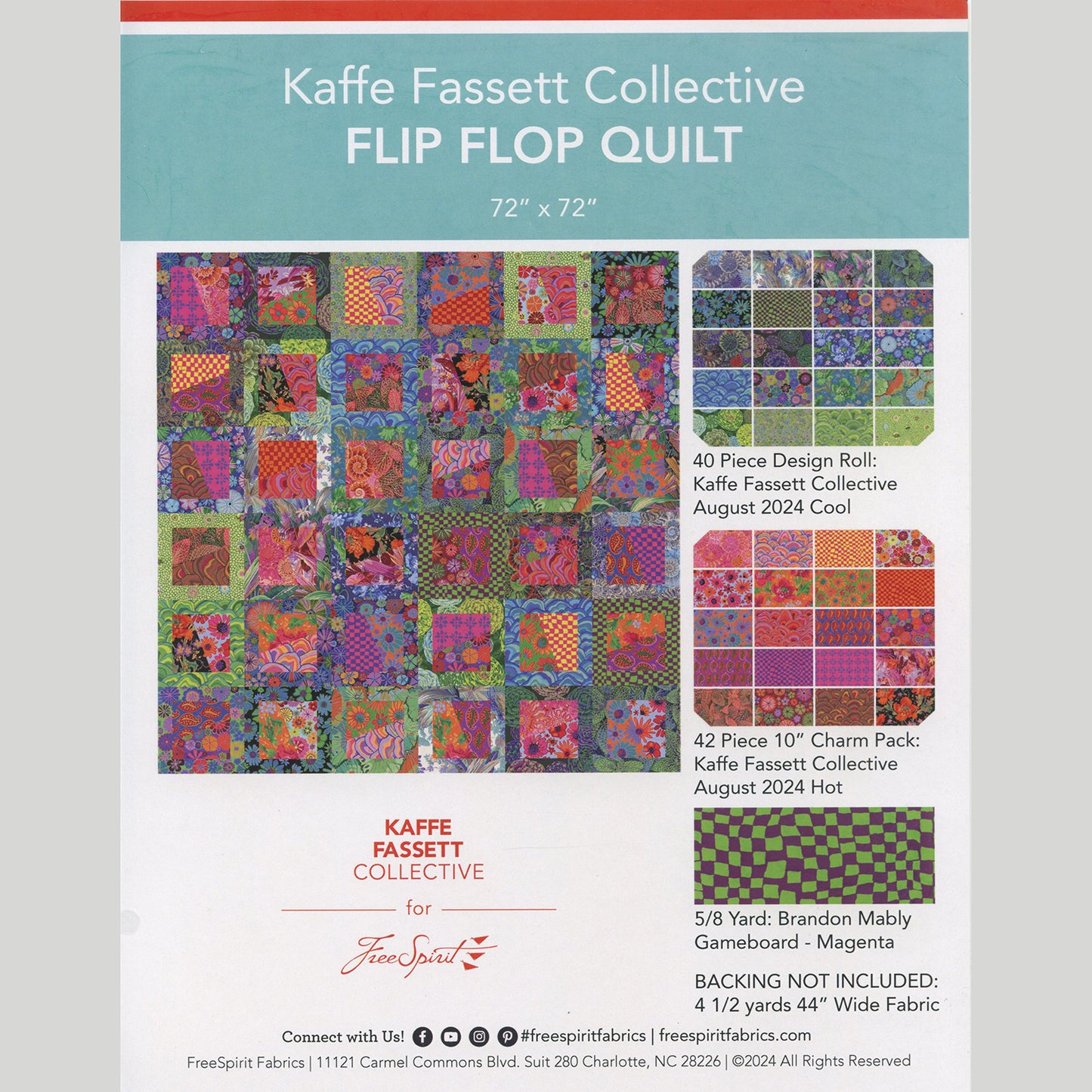 Kaffe Fassett Flip Flop Quilt Kit Alternative View #2