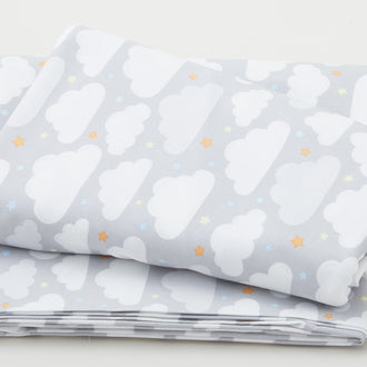 Baby's Adventure - Clouds Gray 3 Yard Cut