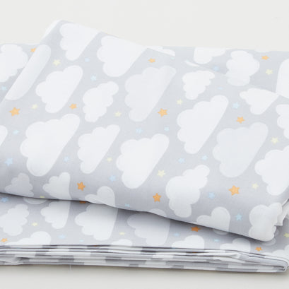 Baby's Adventure - Clouds Gray 3 Yard Cut