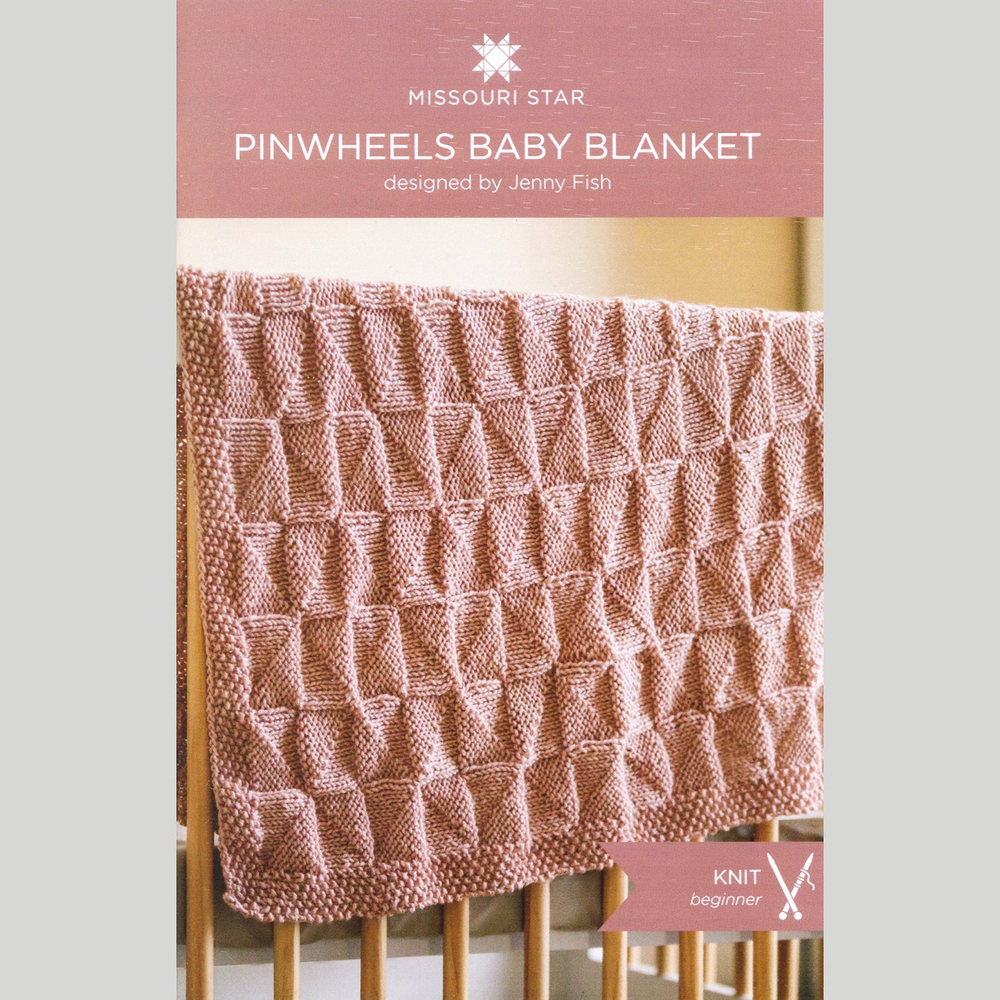 Pinwheels for Baby Blanket Knit Kit - Cerise Alternative View #2