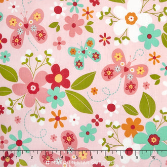 Garden Girl - Main Pink Yardage