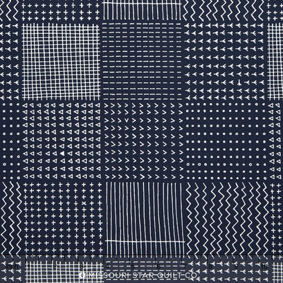 Blueberry Park - Cool Navy Rough Patch Yardage