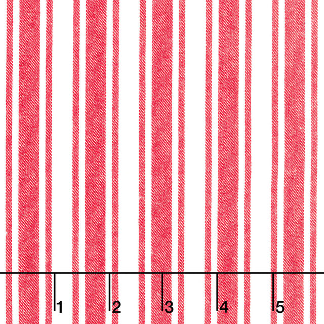 Panache (Moda) - Panche Wovens Stripe White Red Yardage Primary Image