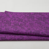 Pen and Ink - Floral Aubergine 118" Wide 3 Yard Cut