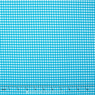 Carolina Gingham - 1/8" Woven Check Turquoise Yardage