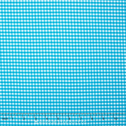 Carolina Gingham - 1/8" Woven Check Turquoise Yardage