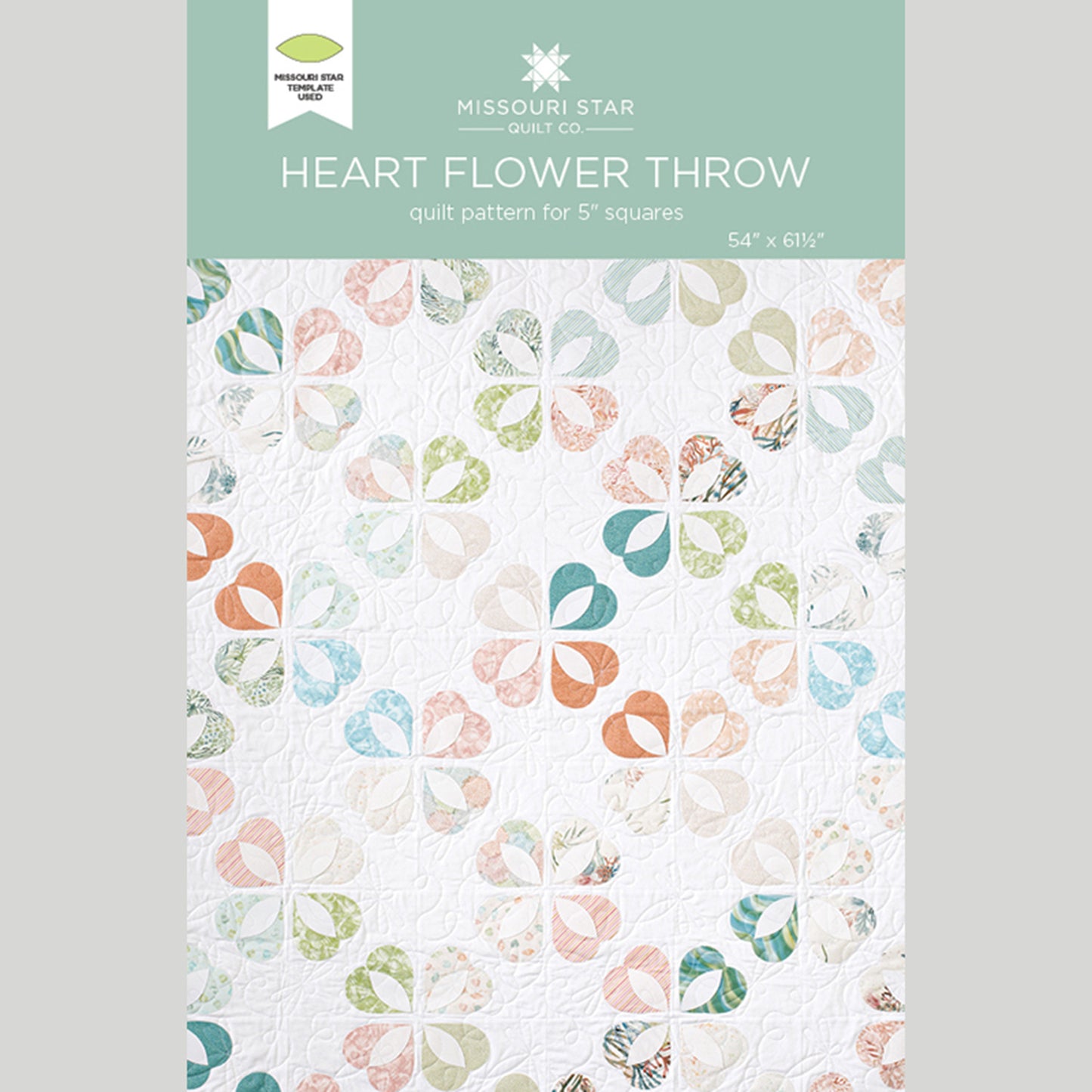 Heart Flower Throw Pattern by Missouri Star Primary Image