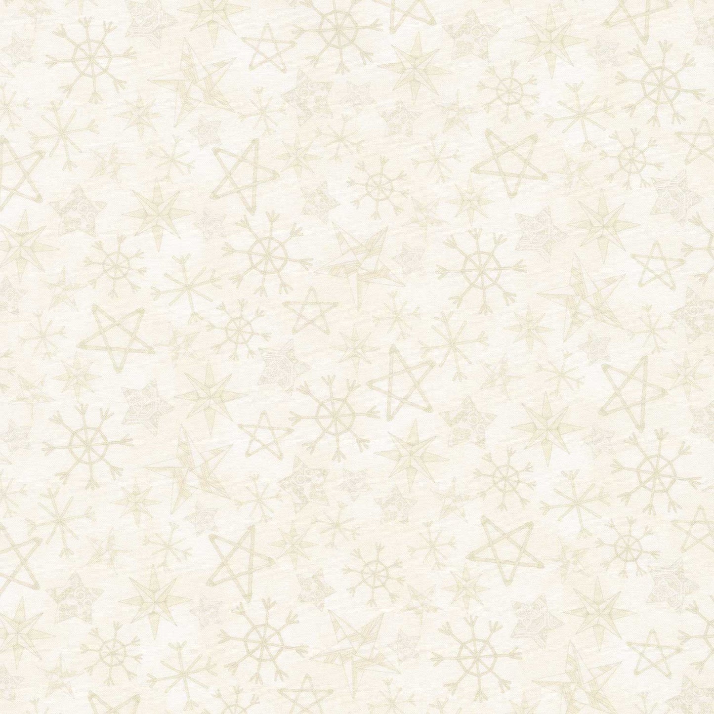 Homemade Holidays - Straw Stars Cream Yardage Primary Image