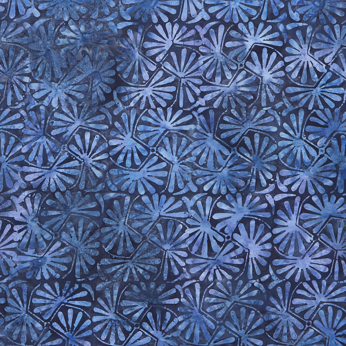 Tonga Batiks - Bluebell - Horse Chestnut Leaves Indigo Yardage Primary Image