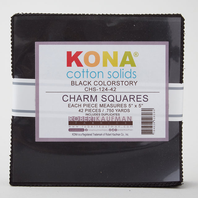 Kona Cotton - Black Charm Pack Primary Image