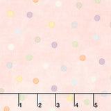 Little Chicks - Multi Dots Pink Flannel Yardage