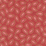 Garnets and Gingham - Small Gingham Paisley Garnet Yardage Primary Image