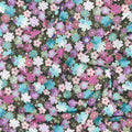 Shizuka - Geo Floral Multi Metallic Yardage