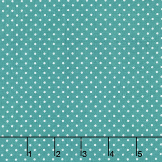 Swiss Dot - Swiss Dot Teal Yardage