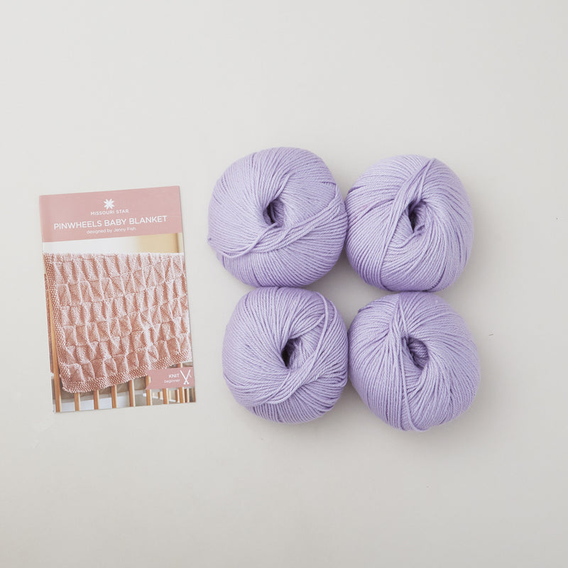 Pinwheels for Baby Blanket Knit Kit - Wisteria Primary Image