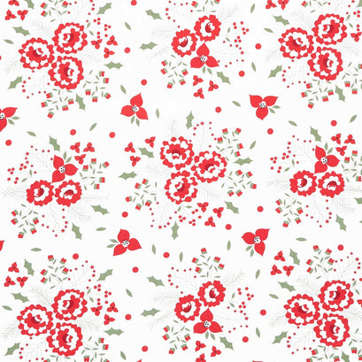 Starberry - Holiday Rose Off White Yardage