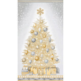 Winter's Grandeur 6 - Champagne Christmas Tree Champagne Metallic Panel