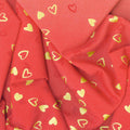 I Heart Ombre - Heart Ombre Cherry Metallic Yardage