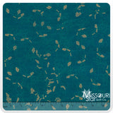 Botanics - Metallic Teal Yardage