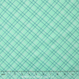 Calico Days - Plaid Mint Yardage