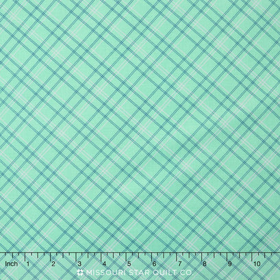 Calico Days - Plaid Mint Yardage