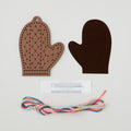 Gingerbread Mitten Stitched Ornament Kit