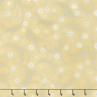 Winter's Grandeur 6 - Champagne Sparkles Champagne Metallic Yardage