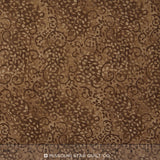 Wilmington Essentials - Coffee Cafe Leafy Scroll Mocha Yardage