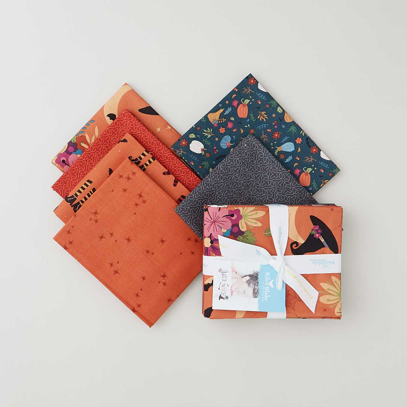 Little Witch Pumpkin Colorstory Fat Quarter Bundle Primary Image