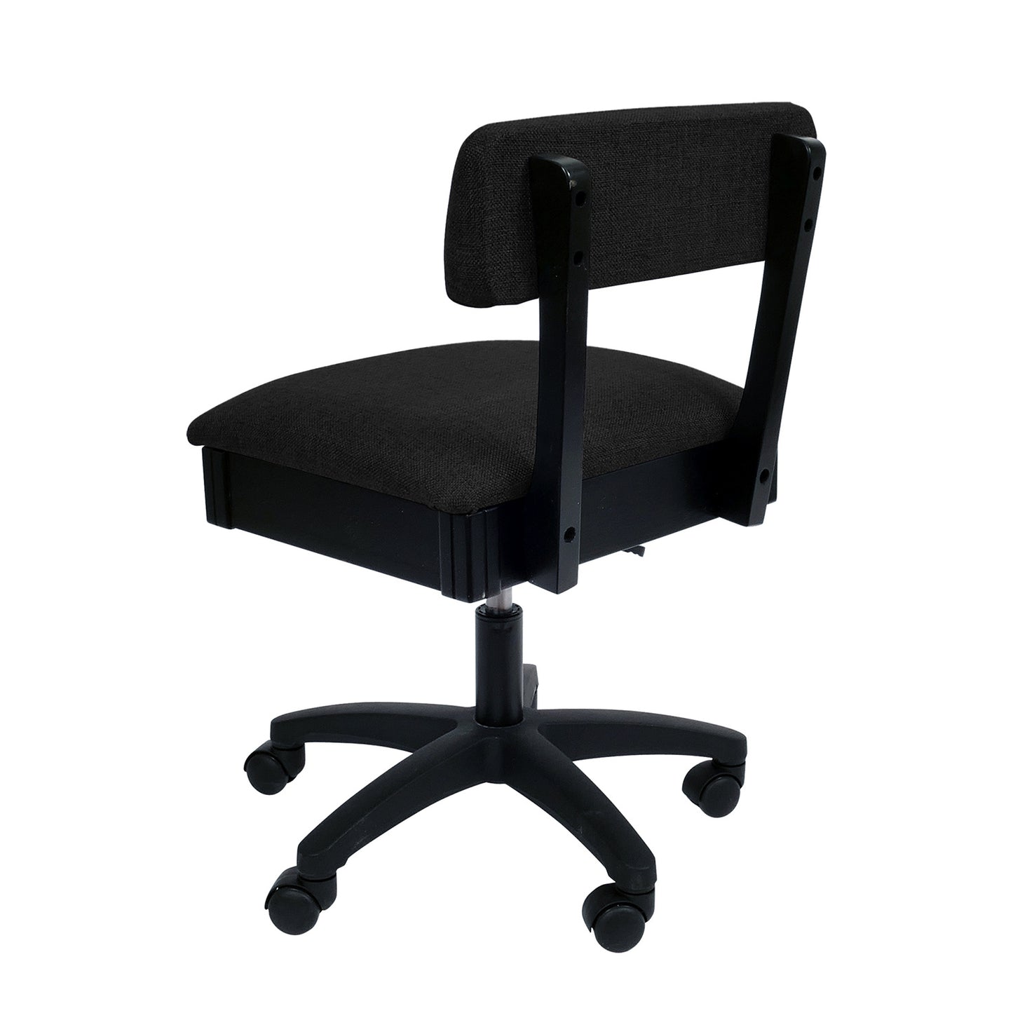 Hydraulic Sewing Chair - Solid Black Alternative View #1