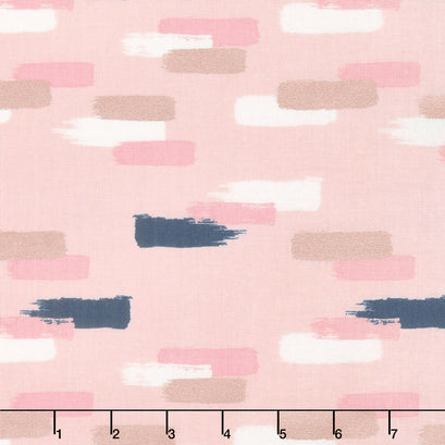 Blush - Strokes Pink Sparkle Yardage